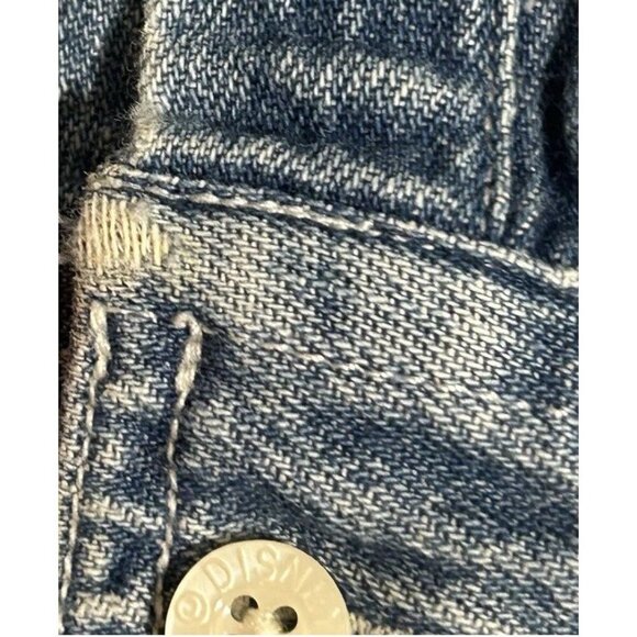 Vtg Disney Embroidered Winnie The Pooh & Eeyore Denim Button-Up Shirt, Size M - Picture 5 of 9